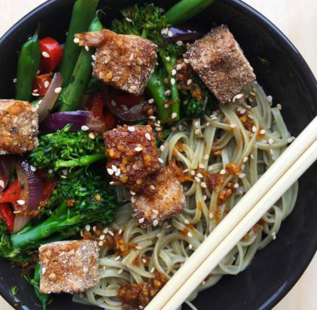 TAMARI TOFU PFANNENGERICHT