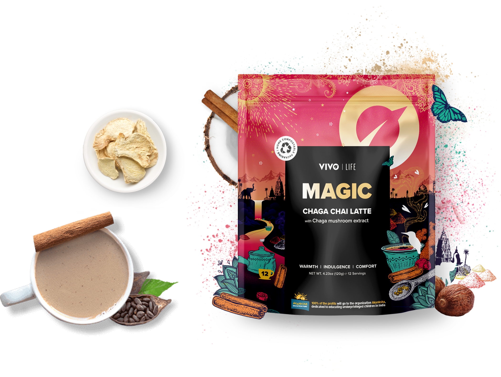  Chaga Chai Latte